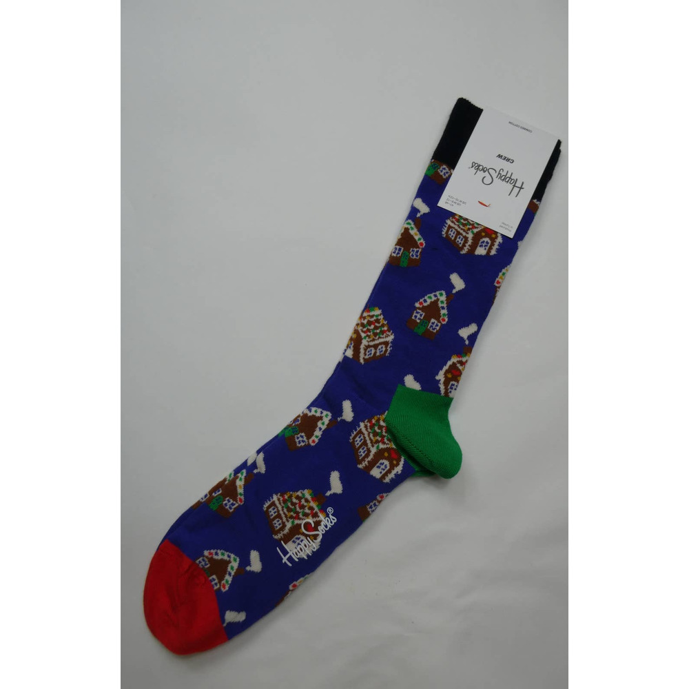 HAPPY SOCKS Ginger Bread House crew sock, size 7.5-11.5, brand new